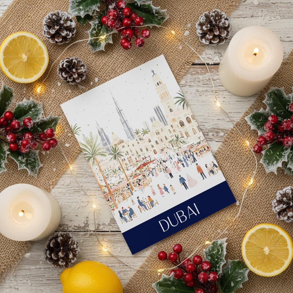 Handmade Dubai Christmas Card – Celebrate the Festive Season