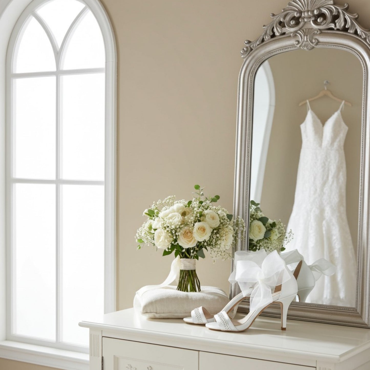 Eloise Open Toe Crystal Bridal Shoes - Dazzling Elegance
