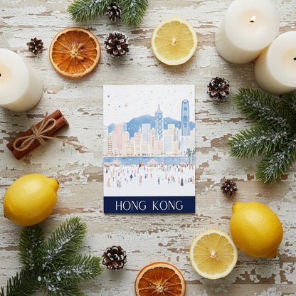 Handmade Hong Kong Christmas Card – Celebrate the Christmas Season