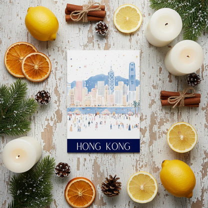 Handmade Hong Kong Christmas Card – Celebrate the Christmas Season