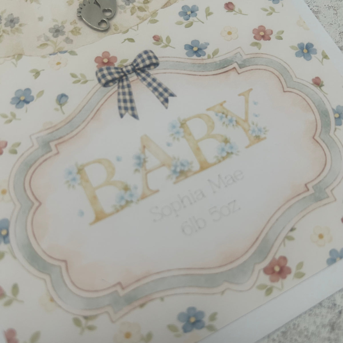 Personalised Newborn Baby Girl Gift - Adorable Keepsakes