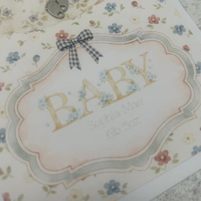 Personalised Newborn Baby Girl Gift - Adorable Keepsakes
