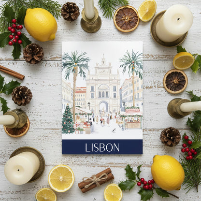 Lisbon's Festive Spirit: Christmas Card Greeting