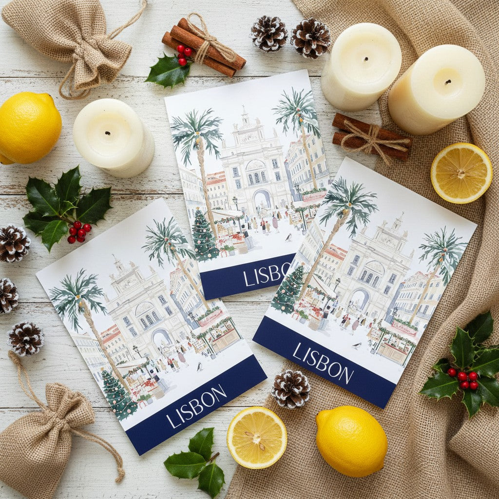 Lisbon's Festive Spirit: Christmas Card Greeting