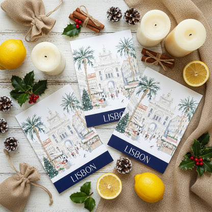 Lisbon's Festive Spirit: Christmas Card Greeting