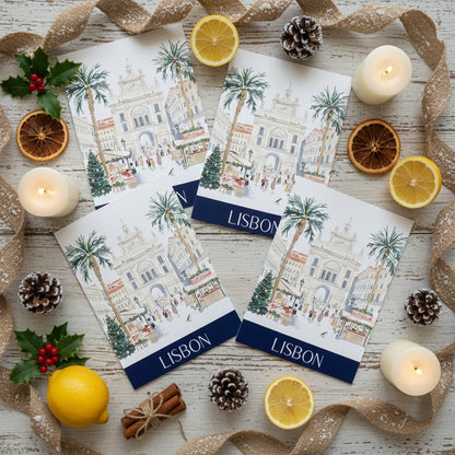 Lisbon's Festive Spirit: Christmas Card Greeting