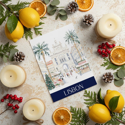 Lisbon's Festive Spirit: Christmas Card Greeting