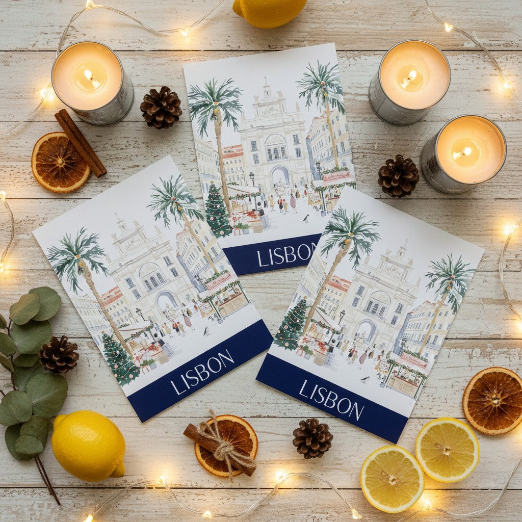 Lisbon's Festive Spirit: Christmas Card Greeting