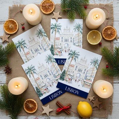 Lisbon's Festive Spirit: Christmas Card Greeting