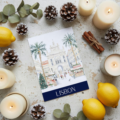 Lisbon's Festive Spirit: Christmas Card Greeting