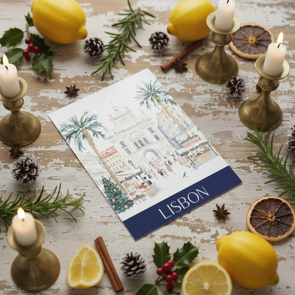 Lisbon's Festive Spirit: Christmas Card Greeting