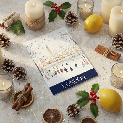 London Festive Charm - A5 Christmas Card