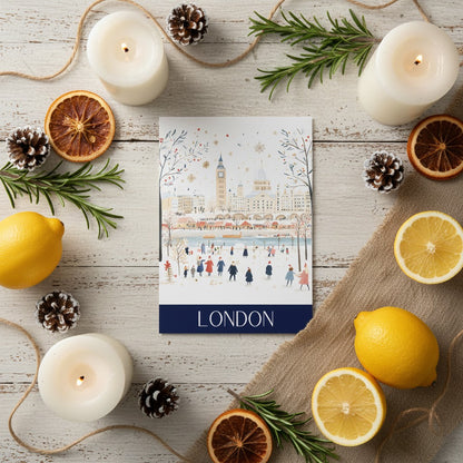 London Festive Charm - A5 Christmas Card