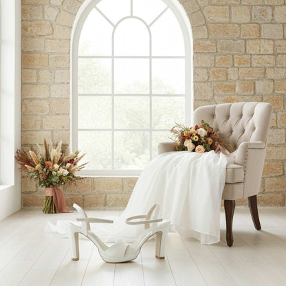 Marnie Platform Open Toe Bridal Shoes - Chic Style for the Modern Bride