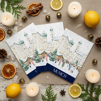Charming Munich - Festive A5 Christmas Card