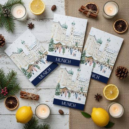 Charming Munich - Festive A5 Christmas Card