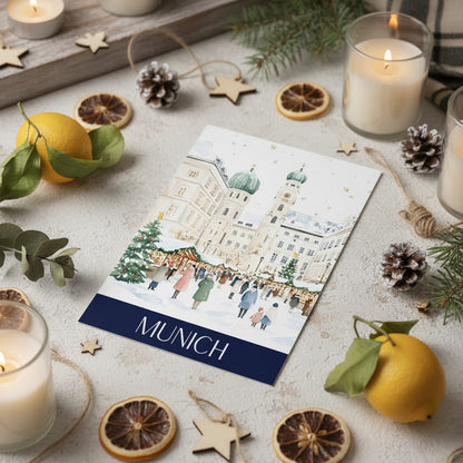 Charming Munich - Festive A5 Christmas Card