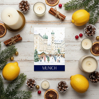 Charming Munich - Festive A5 Christmas Card