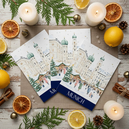 Charming Munich - Festive A5 Christmas Card