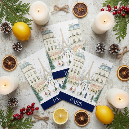 Enchanting Paris - Elegant Christmas Card Experience
