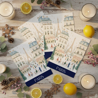 Enchanting Paris - Elegant Christmas Card Experience
