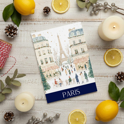 Enchanting Paris - Elegant Christmas Card Experience