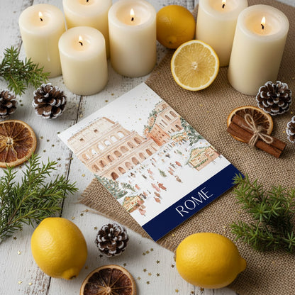 Romantic Rome - Festive Christmas Card Design