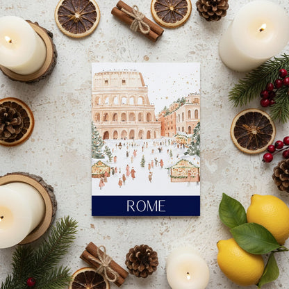 Romantic Rome - Festive Christmas Card Design