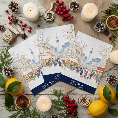 Vibrant Seoul - Perfect Festive Christmas Card