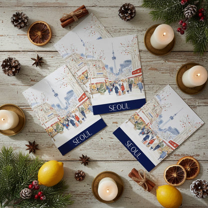 Vibrant Seoul - Perfect Festive Christmas Card