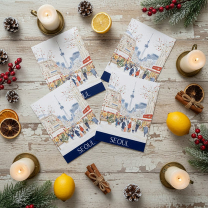 Vibrant Seoul - Perfect Festive Christmas Card
