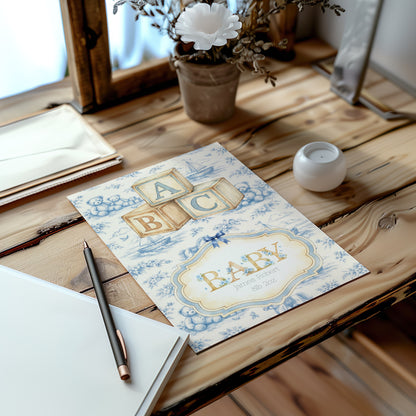Personalised ABC Newborn Nursery Print - Custom Art For New Baby