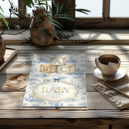 Personalised ABC Newborn Nursery Print - Custom Art For New Baby