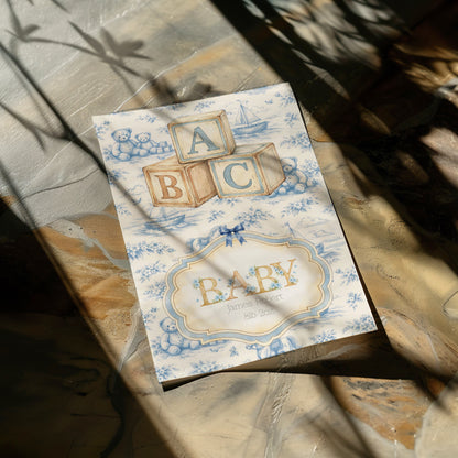 Personalised ABC Newborn Nursery Print - Custom Art For New Baby