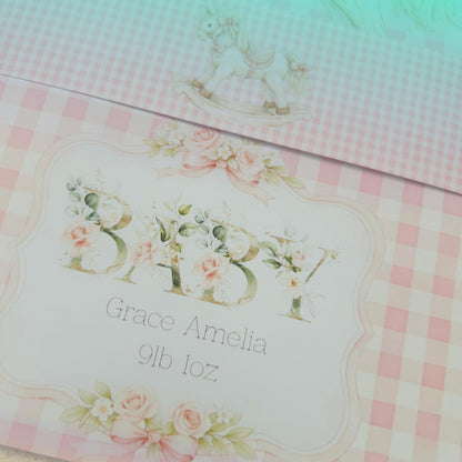 Baby Girl Arrival Card – Celebrate The New Little Princess