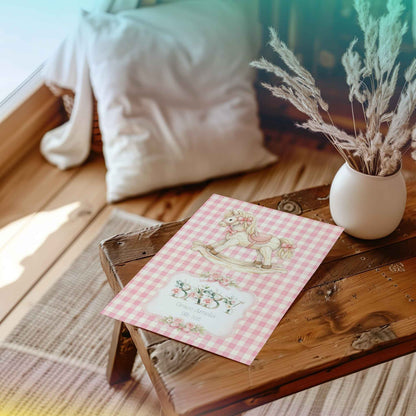 Baby Girl Arrival Card – Celebrate The New Little Princess