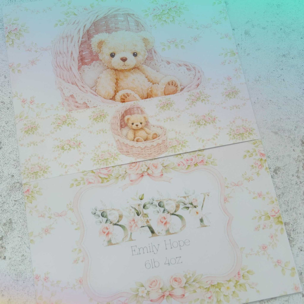 Bespoke Baby Girl Nursery Print - Personalised Newborn Gift