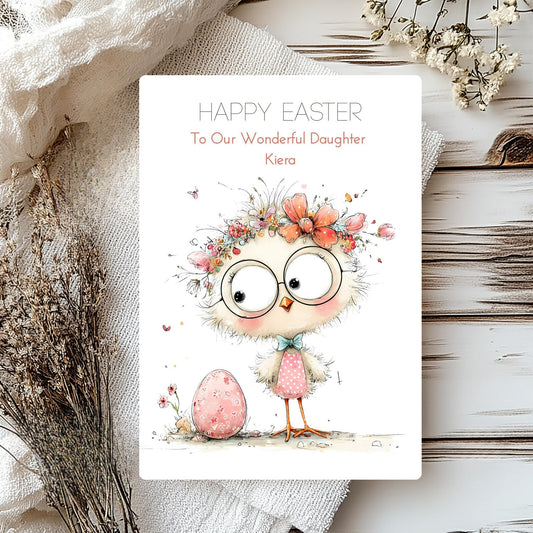 Personalised Easter Card for Daughter – Custom Easter Card