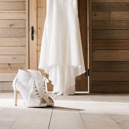Chantilly Lace Bridal Boots – Elegance Meets Comfort for Your Special Day!