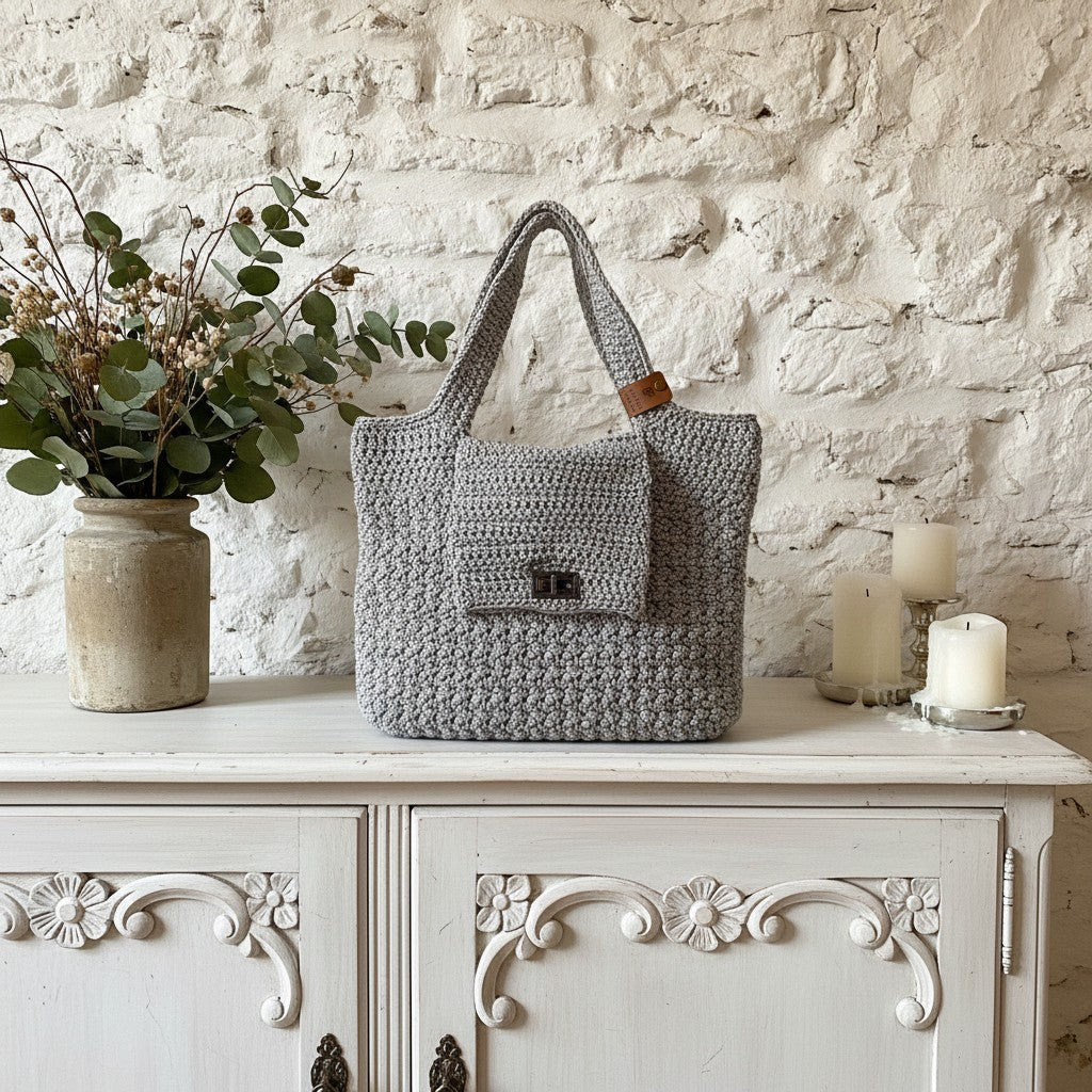 Handmade Crochet Handbag – Multiple Colours Available