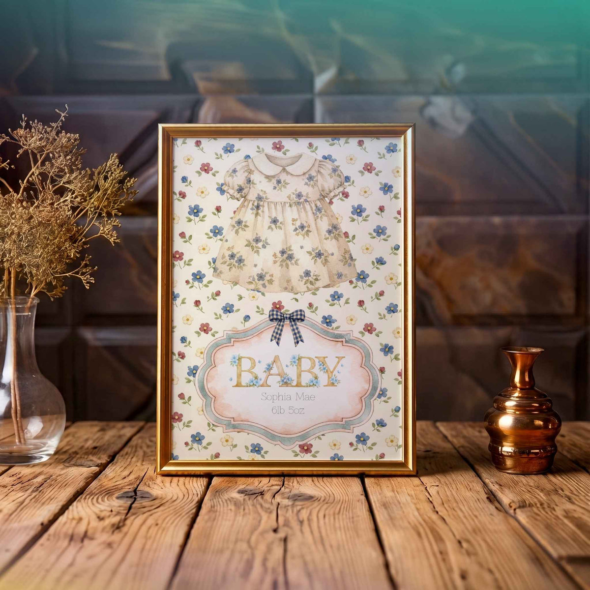 Custom Baby Girl Nursery Print - Sweet Decor for Your Little Princess