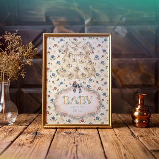 Custom Baby Girl Nursery Print - Sweet Decor for Your Little Princess