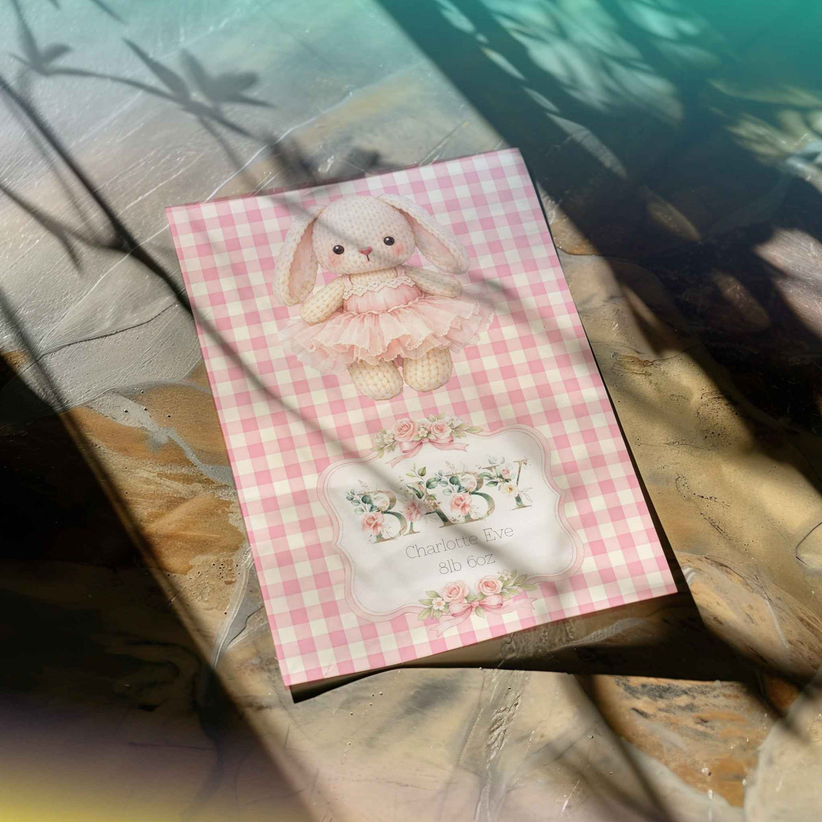 Newborn Baby Girl Gift Idea - Personalised Nursery Print