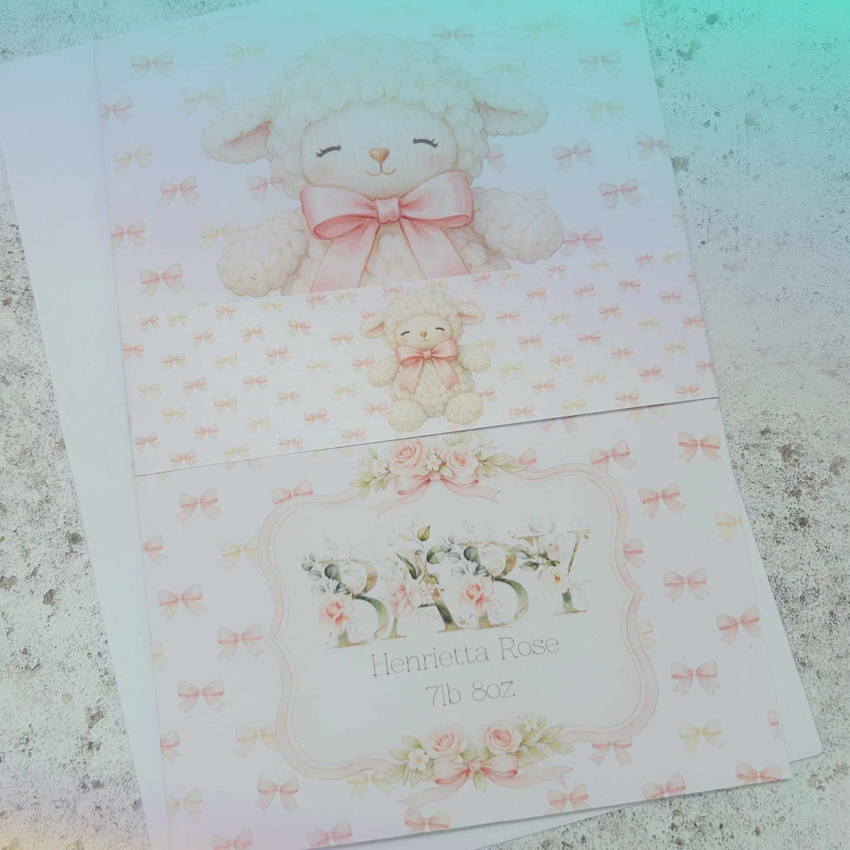 Custom Newborn Baby Girl Print - Adorable Personalised Wall Art