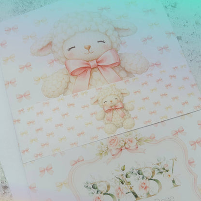 Cute Personalised Baby Girl Card – Custom Name & Special Wishes