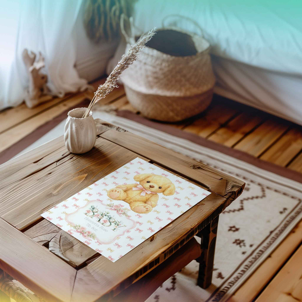 Birth Name and Weight Nursery Print - Custom Keepsake for Your Newborn