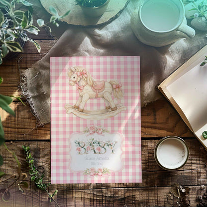 Handmade Personalised Nursery Print - Baby Girl Gift
