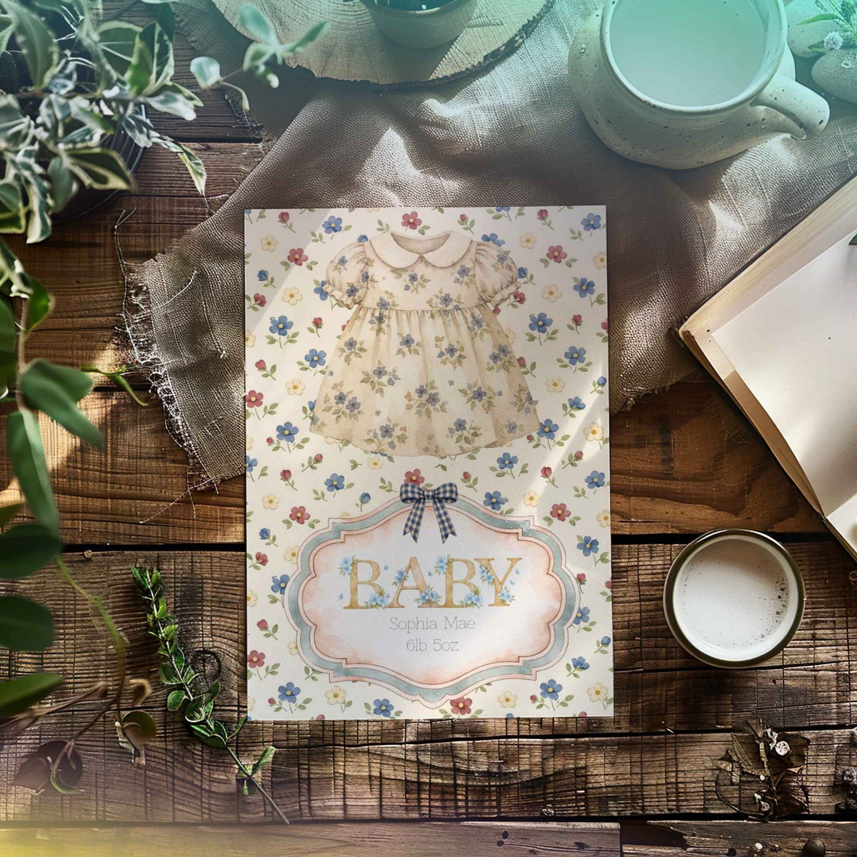 Custom Baby Girl Nursery Print - Sweet Decor for Your Little Princess