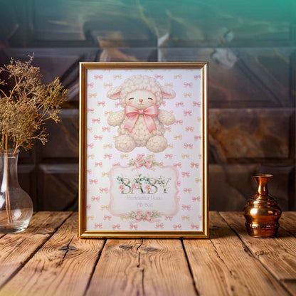 Custom Newborn Baby Girl Print - Adorable Personalised Wall Art