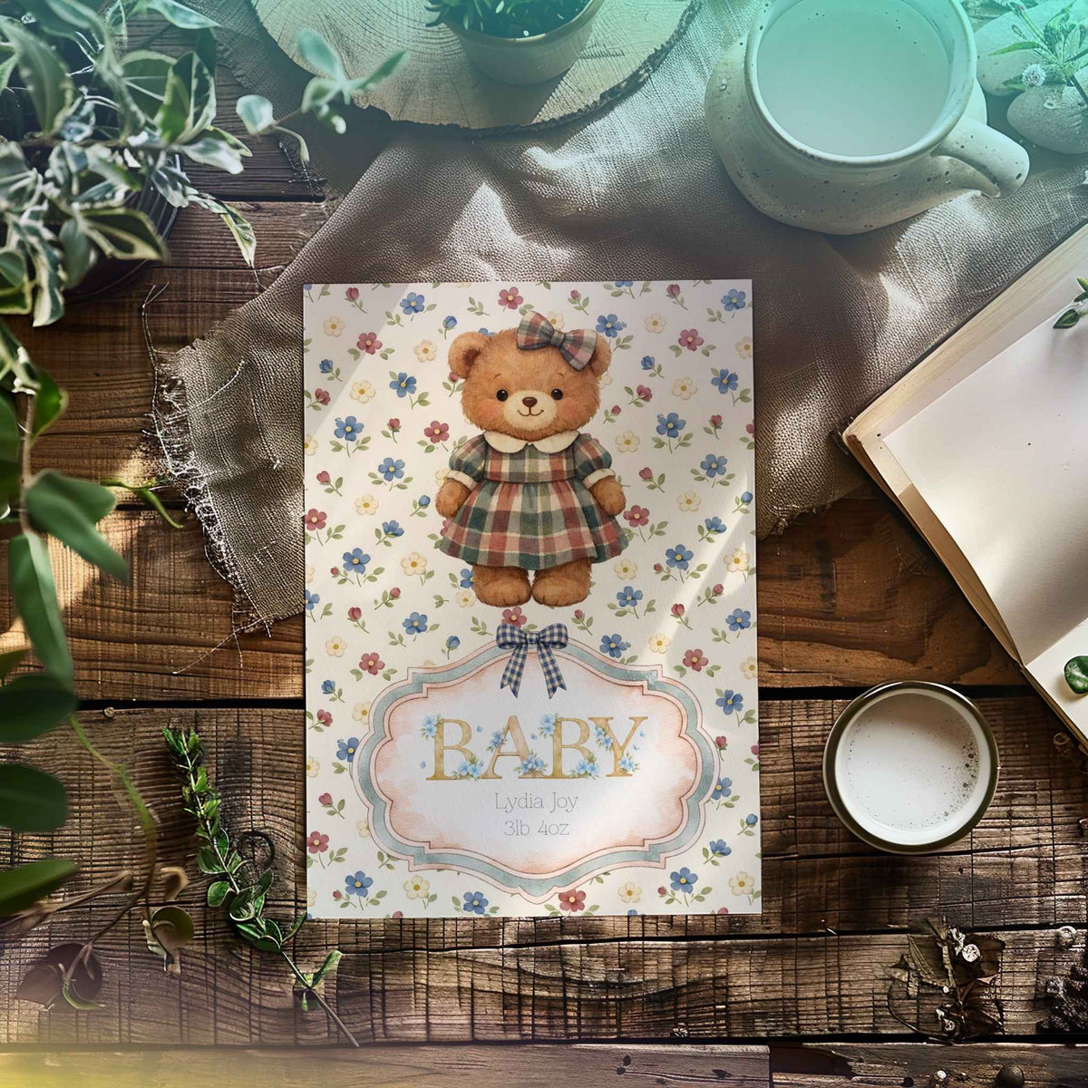 Personalised Baby Girl Nursery Print - Adorable Prints For The New Arrival